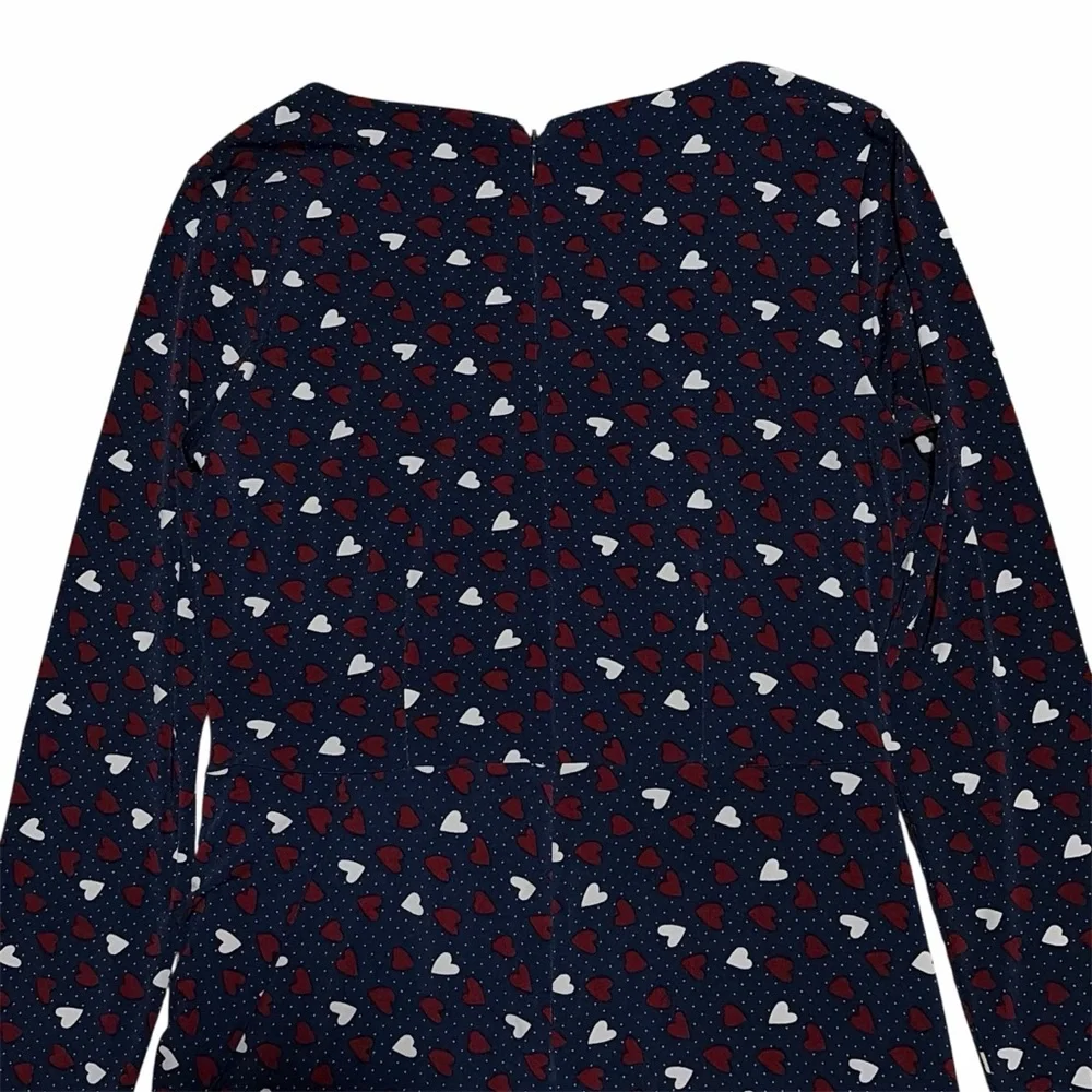 TALBOTS NWT Heart Print A-Line Jersey Sheath Dress 2 - Picture 6 of 15